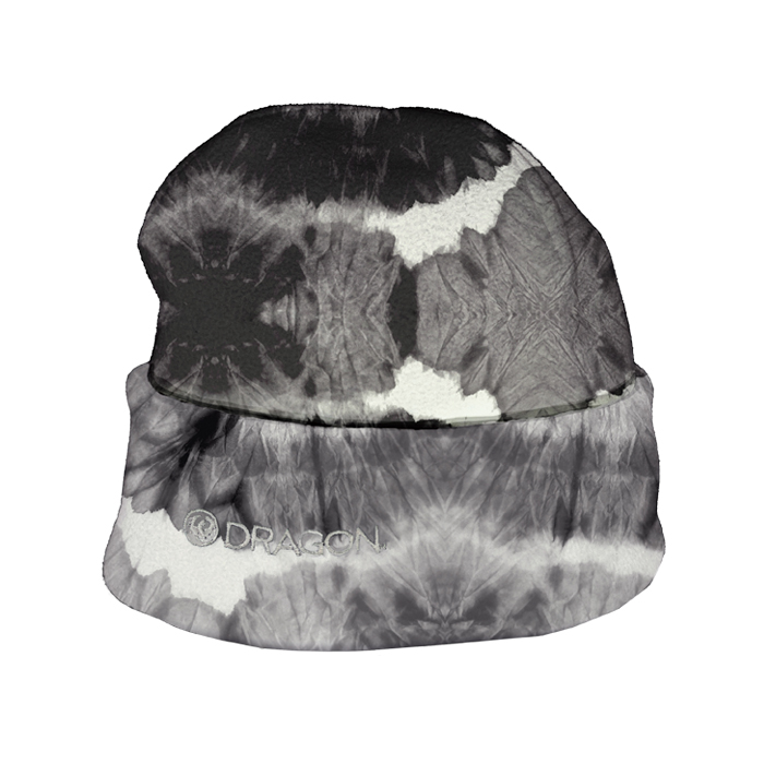 90’s FLEECE BEANIE - BLACK TIEDYE